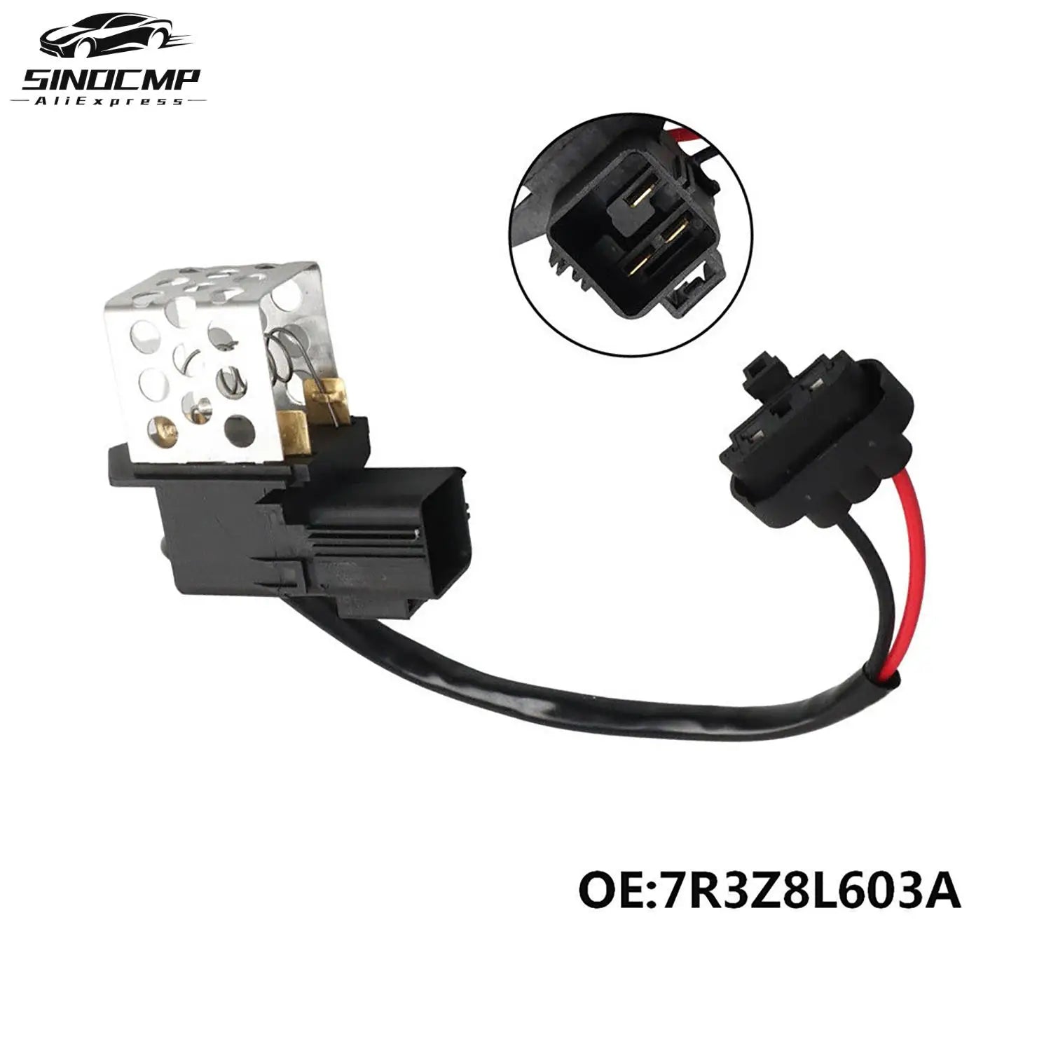 Engine Cooling Fan Resistor 7R3Z8L603A 7R3Z-8L603-A 7R3Z-8I603-A For 2005-2010 Ford Mustan