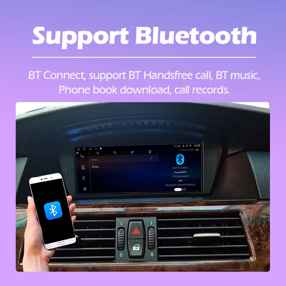 Wireless CarPlay For BMW 5 Series E60 E61 E62 E63 BMW 3 Series E90 E91 E92 E92 E93 CCC-CIC