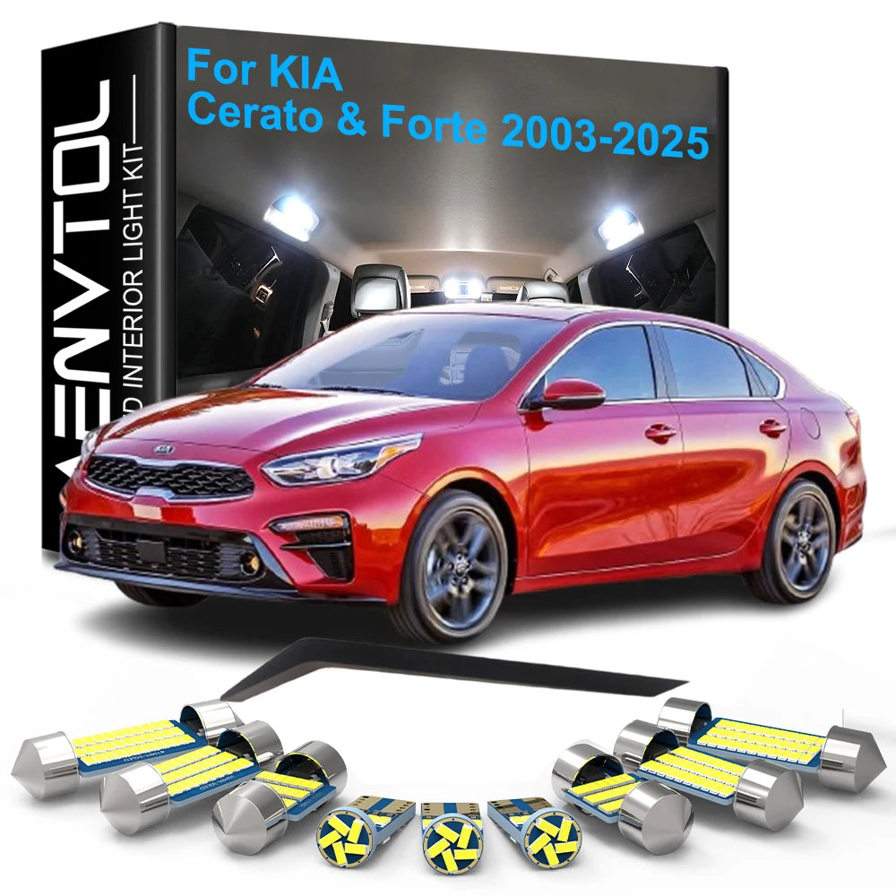LED Interior Light Kit for KIA Cerato Forte 2003-2006 - Canbus Dome Map Door Trunk Bulbs | AUTOKITSHOP