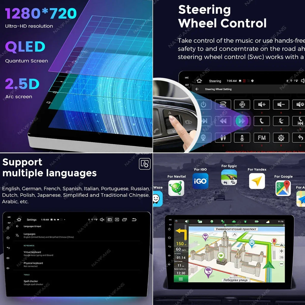 7862S Android All in One Universal Intelligent Systems Audio for Volkswagen VW Nissan Hyun | AUTOKITSHOP