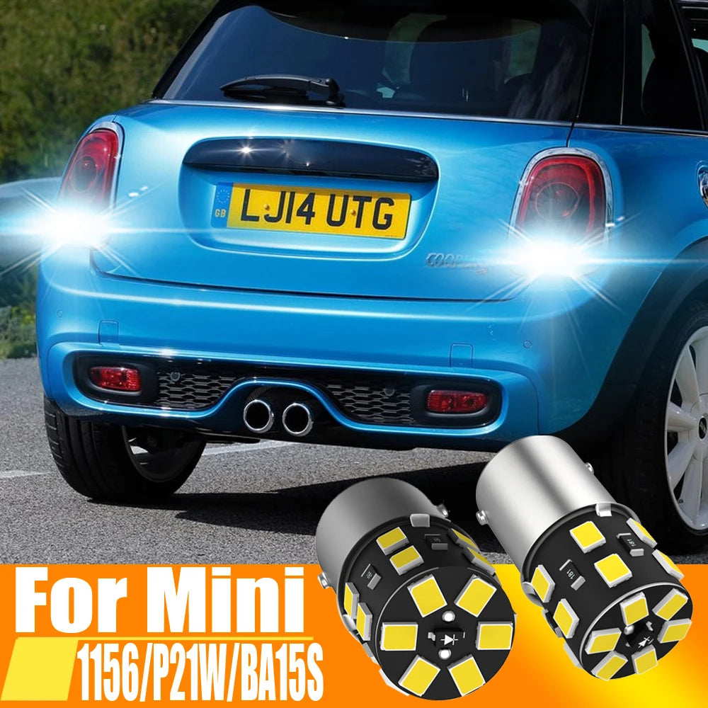 2x P21W LED Reverse Light Blub Backup Lamp 1156 7506 BA15S R5W Canbus For Mini Cooper R56