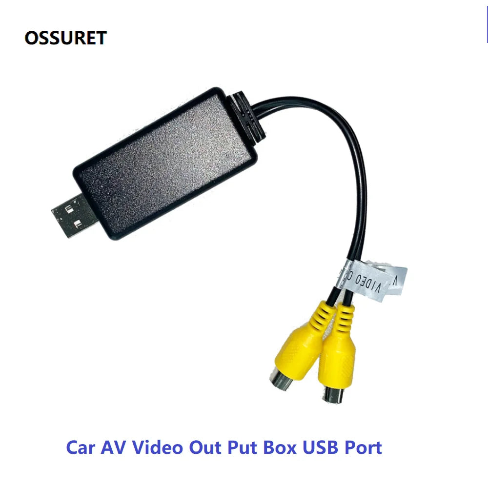 Car AV Video Out Put Box USB Port To CVBS Adapter for Android Car Radio Navigation GPS Pla