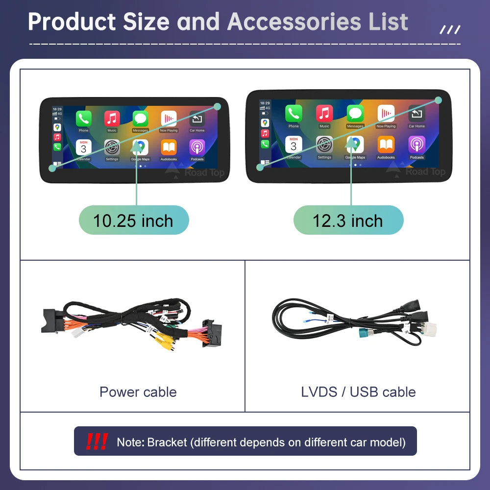 Android Auto Wireless CarPlay Linux Multimedia Touch Screen for Mercedes Benz A Class CLA  | AUTOKITSHOP