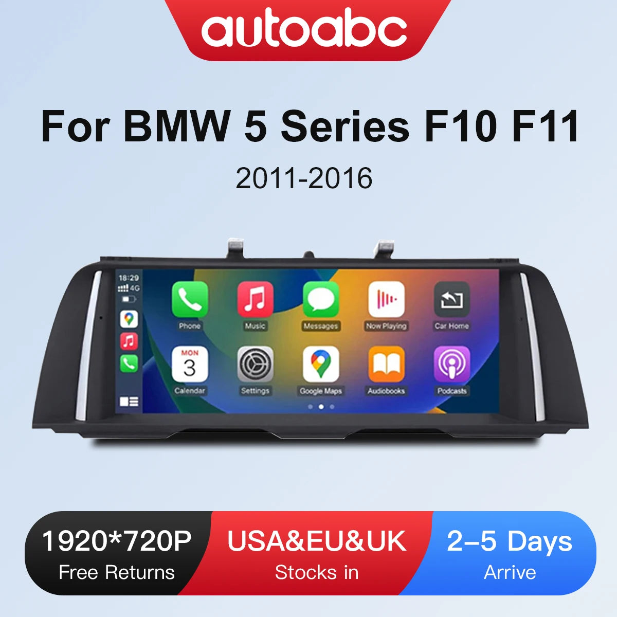 1920*720 Car Radio Multimedia For BMW 5 Series F10 F11 2011-2016 Support Wireless CarPlay  | AUTOKITSHOP