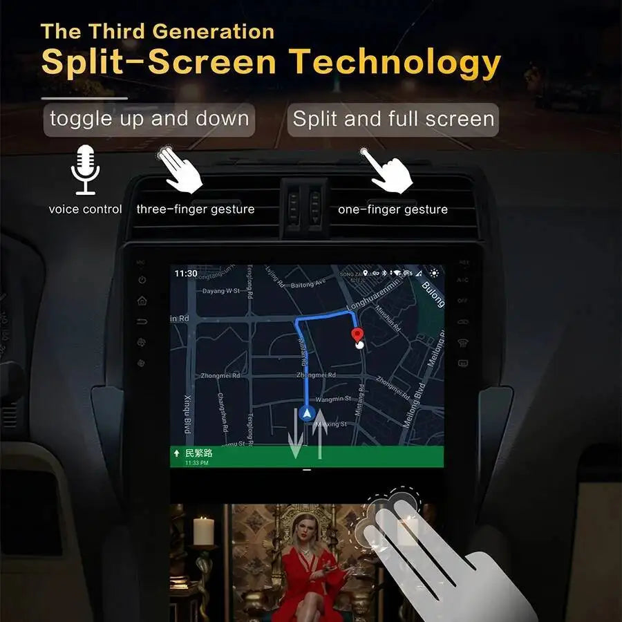 13.6 inch Screen Car Radio For Ford Edge 2015-2019 GPS Navigation Auto Stereo Multimedia V | AUTOKITSHOP