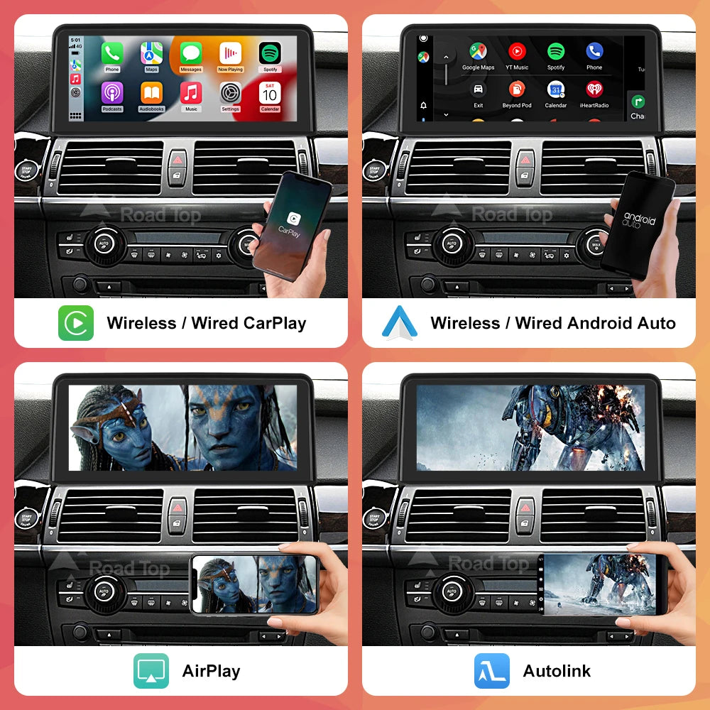 Multimedia Display Linux Touch Screen For BMW X5 E70 X6 E71 2007-2013 CCC CIC Wireless Car | AUTOKITSHOP