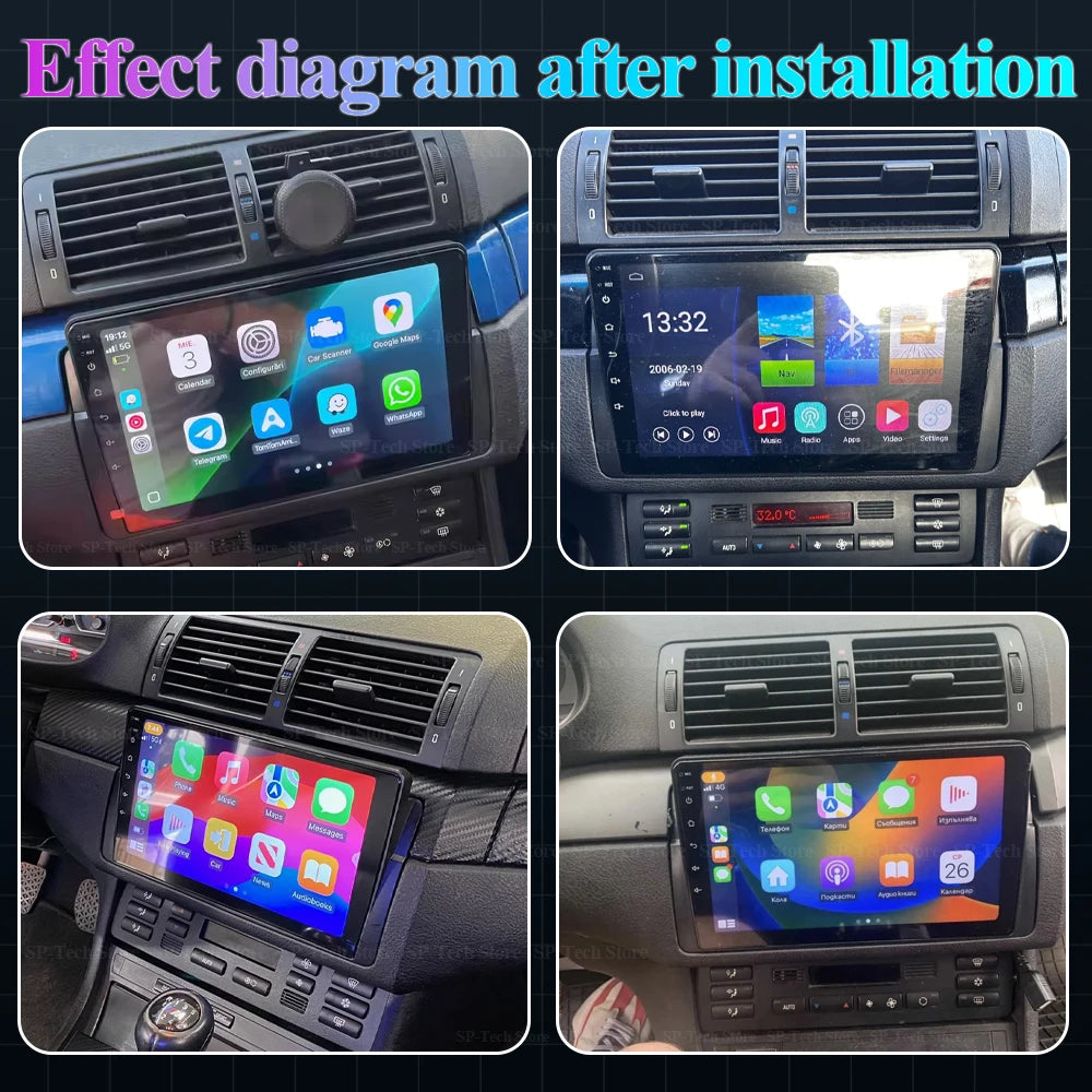 Android 16 For Bmw E46 M3 318 320 325 330 335 1998-2006 Wireless Carplay Auto Car Radio St | AUTOKITSHOP