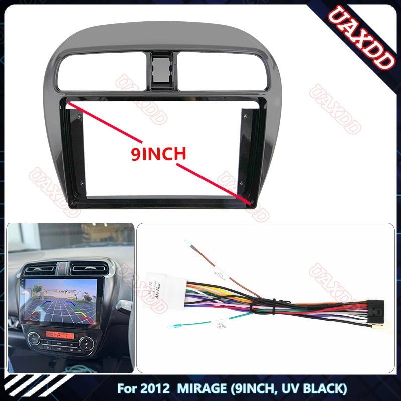 For 2012 MIRAGE 9INCH UV BLACK car DVD Radio Android Stereo audio screen multimedia video