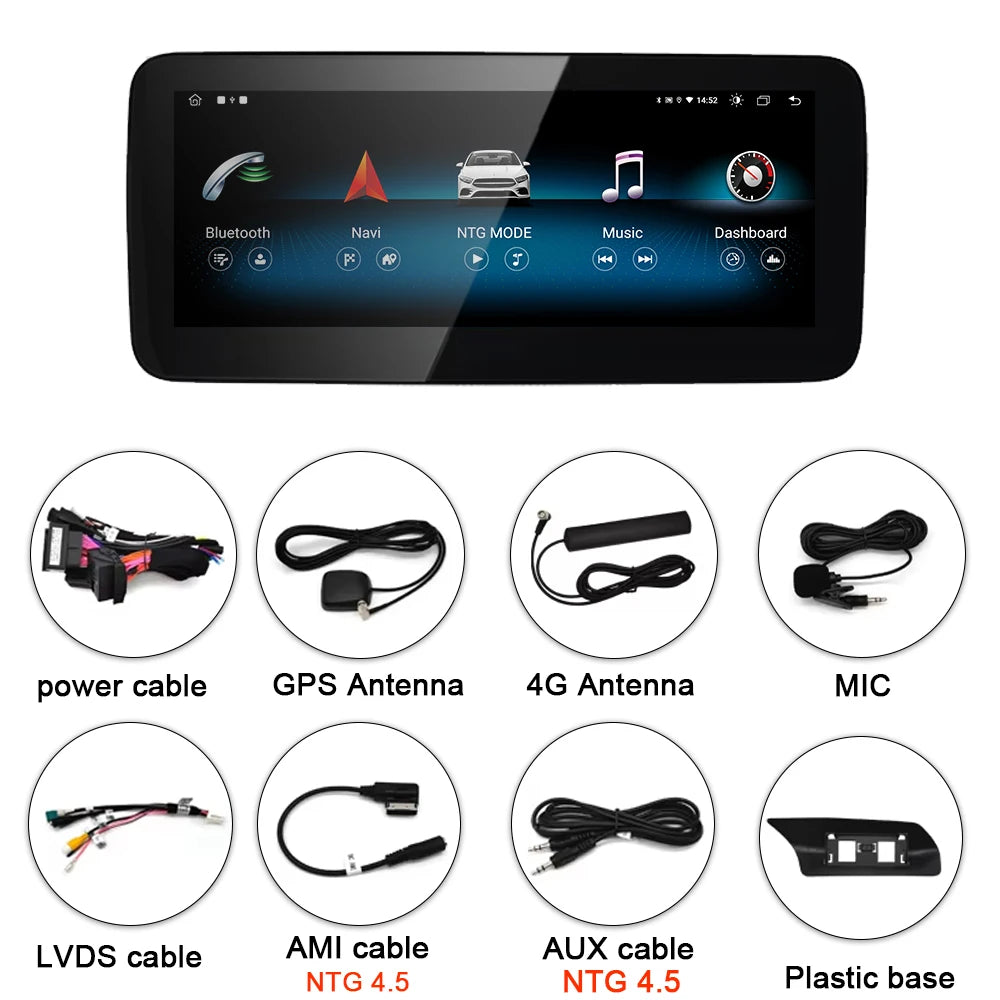 10.25INCH Android 14 Car Radio For Mercedes Benz E-Class A207 W207 C207 NTG 4.0 4.5 Autora