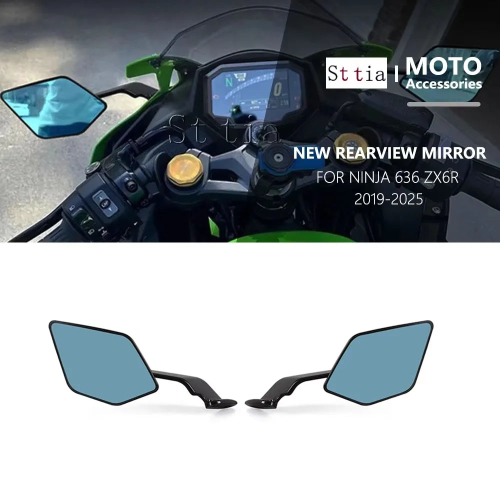 Ninja 636 ZX6R Motorcycle Accessories Rear View Side Mirror For Kawasaki Ninja636 ZX-6R Ninja 63 - Automotive LED Light