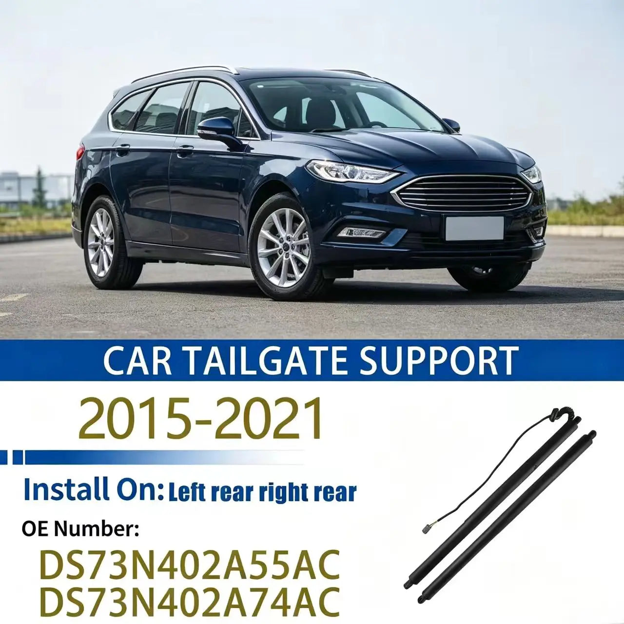 For FORD Mondeo CD391 2015-2021 Tailgate Support Rod Rear Tailgate Strut Electric Support  | AUTOKITSHOP