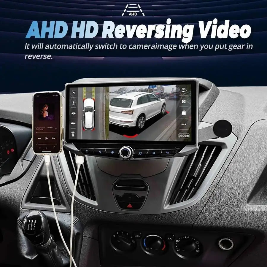 Multimedia Video Player GPS Navigation Car Radio For Ford Transit 2015 - 2018 Stereo Adjus