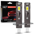 30000LM H1 LED Headlights 120W 16PCS 3570 CSP High Low Beam Turbo Auto Light 1: 1 Fanless