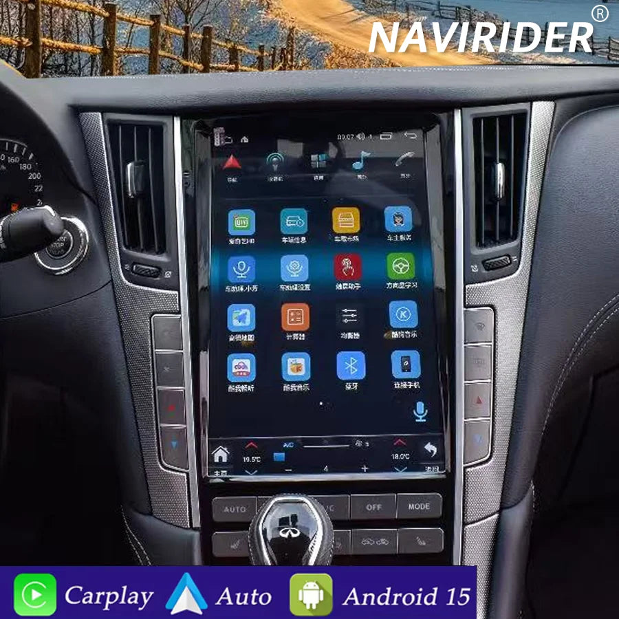 Android15 Multimedia video Player For Infiniti Q50L Q50S Q50 Q60 2012-2023 12.1" Car Radio | AUTOKITSHOP