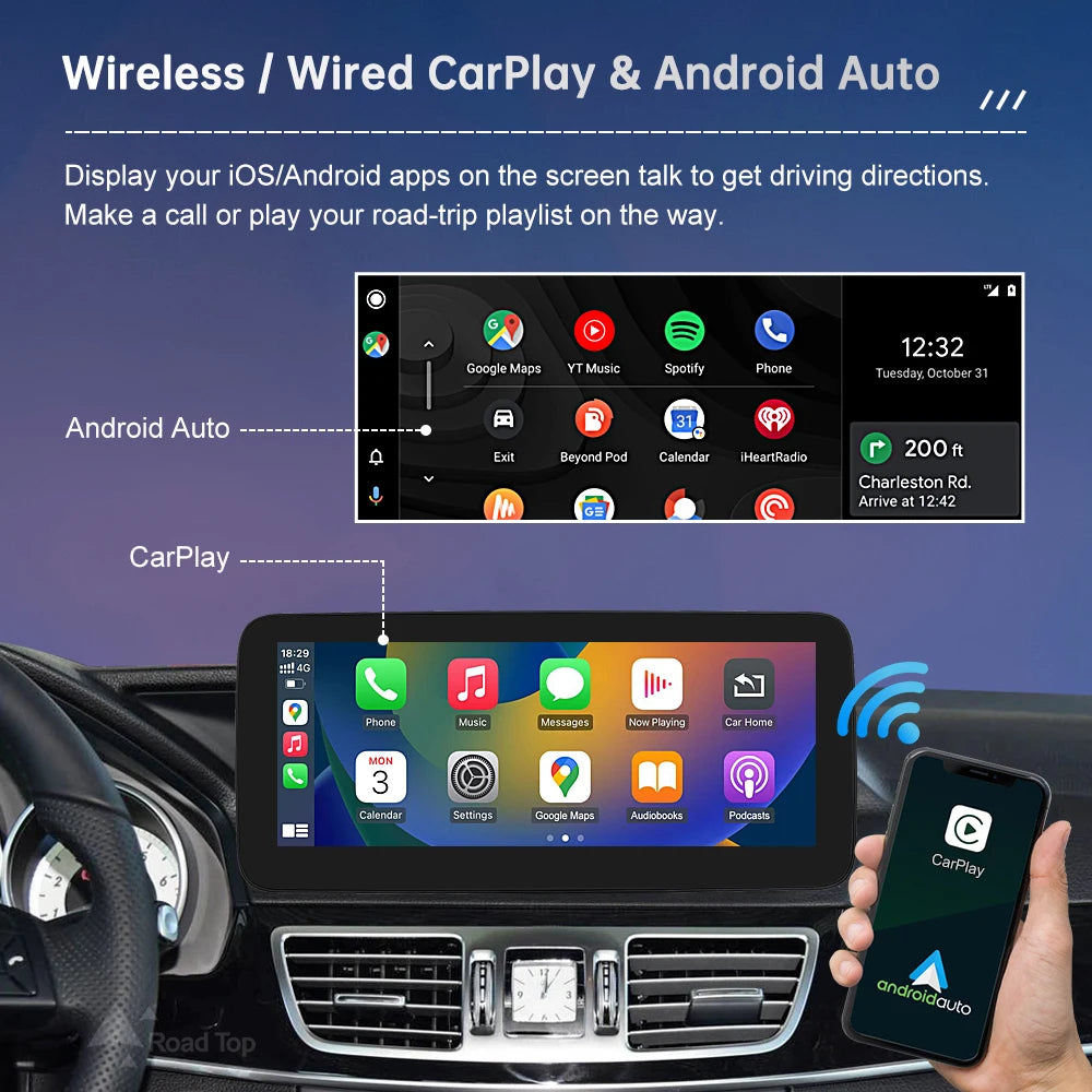 Linux Touch Screen Car Radio for Mercedes Benz E Class W212 2009-2016 GPS With Wireless Ca