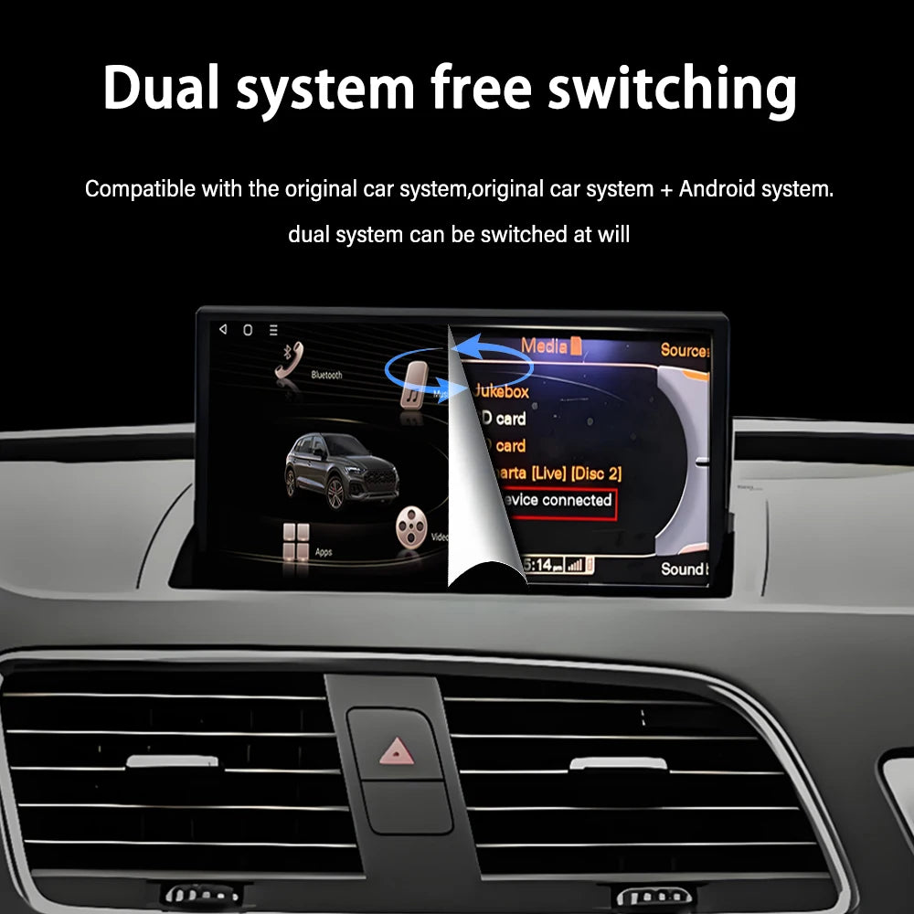 8.8 inch Android OS For Audi Q3 2011 - 2018 Car Intelligent Multimidia Touch Display Scree