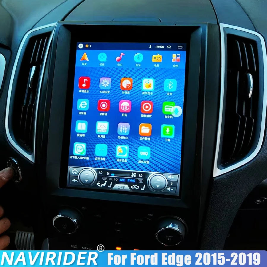 Navireder Android 15 Screen Stereo 4G GPS 10.4inch Multimedia Video Player For Ford Edge 2