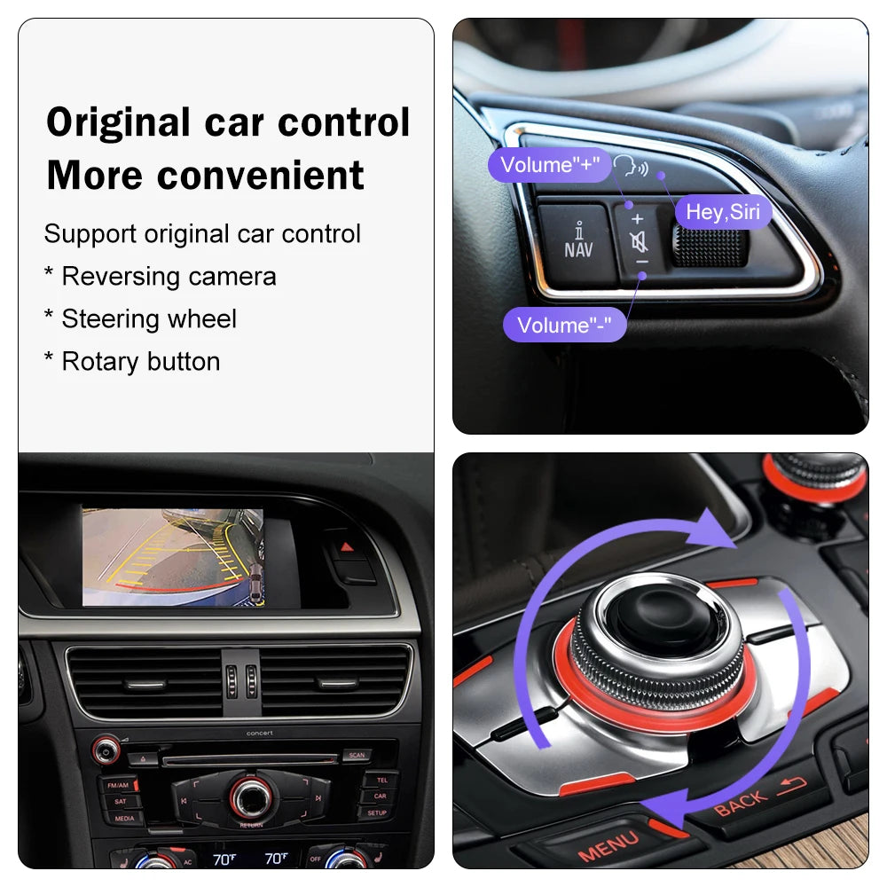Wireless Carplay for Audi A4 B8 A5 Q5 2009-2015, Support Carplay Android Auto AirPlay Mirr | AUTOKITSHOP