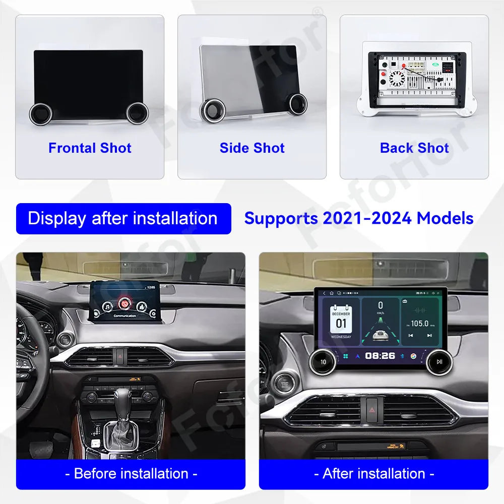 11.5 Inch Android 15 HD Touch Wireless CarPlay Modern Upgraded Android Auto GPS Car Radio