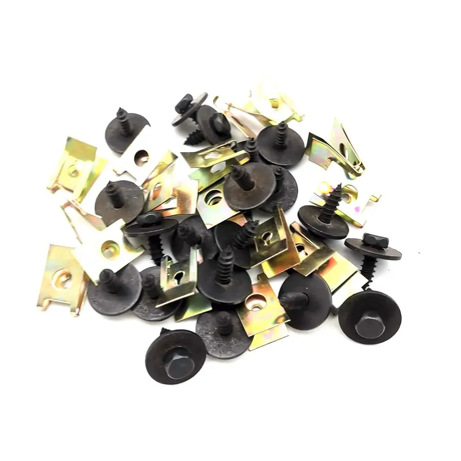 Car Fender Bumper Body Panel Trim Hex Bolts U Clips Fasteners Kit For BMW