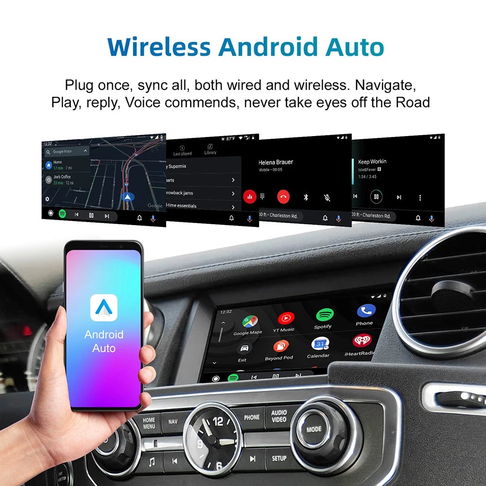 Wireless CarPlay Android Auto retrofit kit decoder box CarPlay Interface for Lander Rover