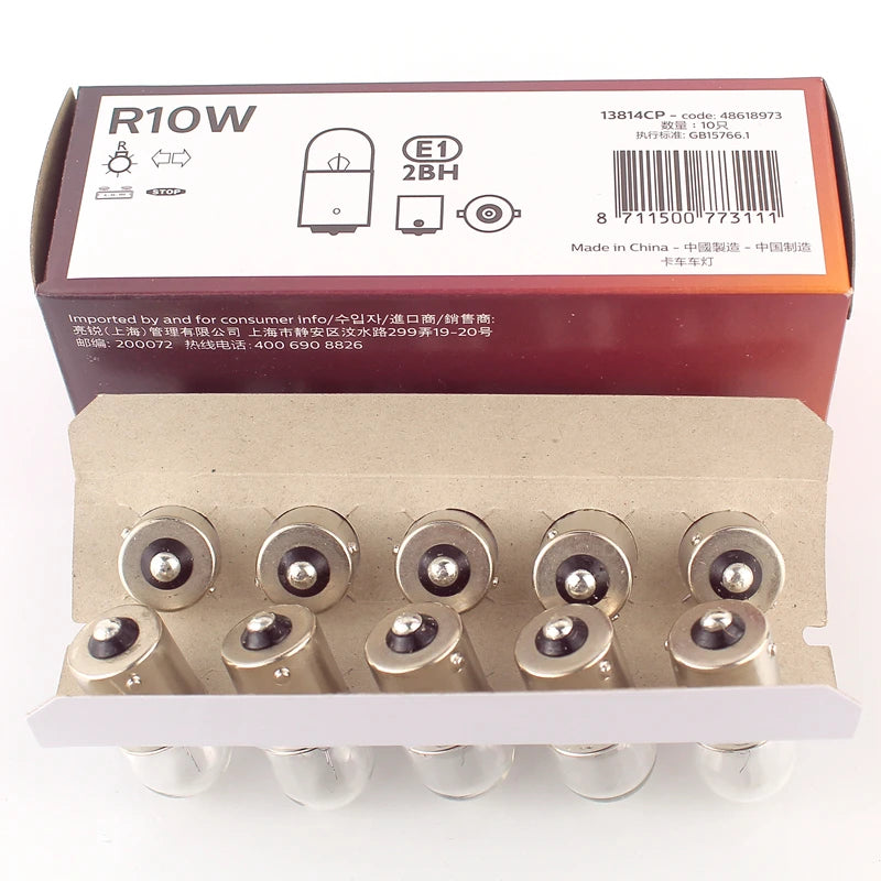 10-Piece LED Interior Light Kit for R10W - Canbus Error-Free Interior Bulbs