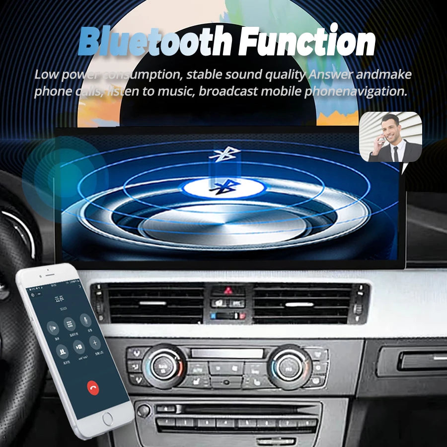 15.8inch Android Car Radio Carplay Multimedia Vido Player Stereo GPS For BMW 3 Series 5 Se
