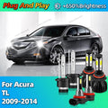 2/6Pcs 180W Car Headlight HB3 D2S Auto LED Lamp Fog Light Bulb H8 6000K For Acura TL 2009