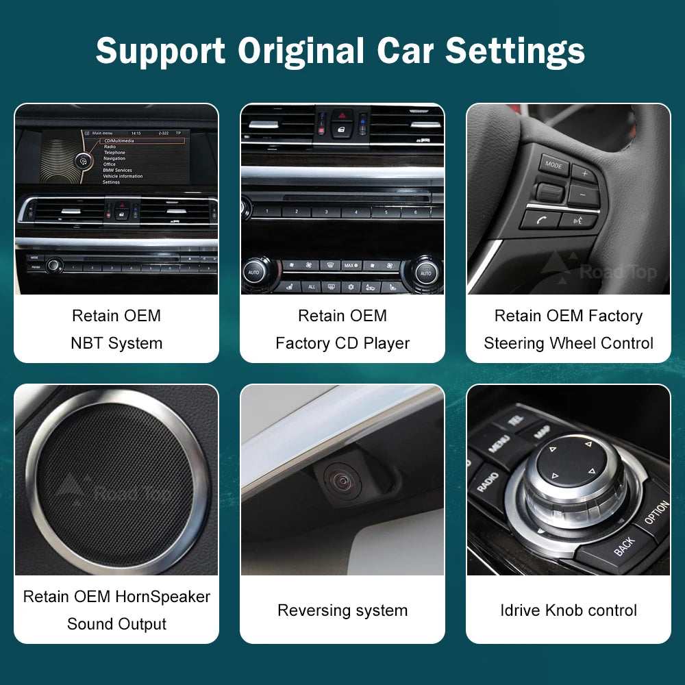 Wireless CarPlay Linux Touch Screen For BMW 6 7 Series 2008-2015 F01 F02 F03 F06 F12 F13 A