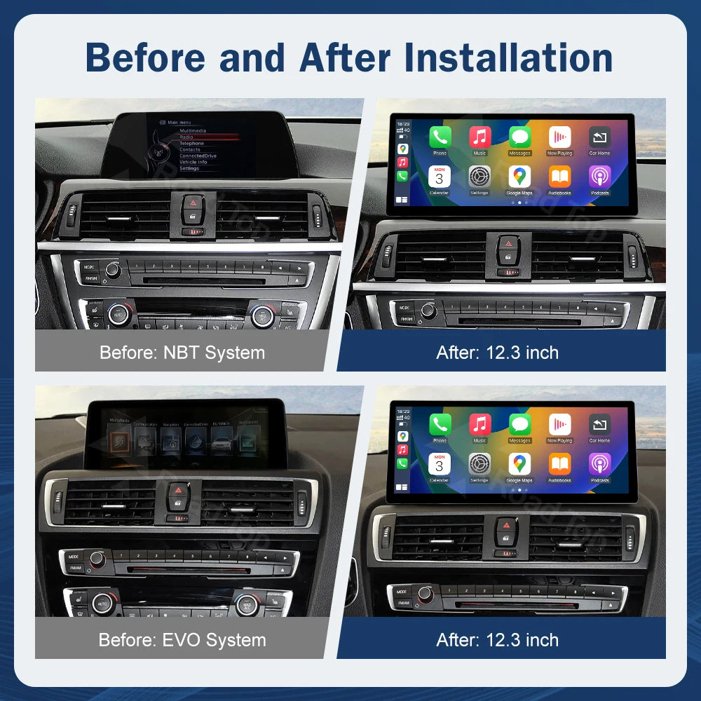 12.3 Multimedia Display For BMW 3 4 Series F30 F31 F32 F33 F34 F36 2012-2019 NBT EVO Touch | AUTOKITSHOP