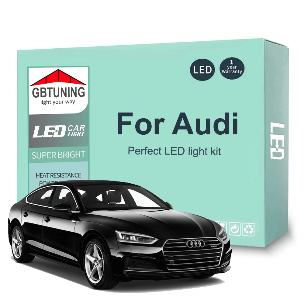LED Interior Light Kit for Audi A3 8L 8V 8P A4 B5 B6 B7 B8 A5 8TA 8T3 A6 C5 C6 C7 A7 A1 8X Car Reading Dome Trunk Can...