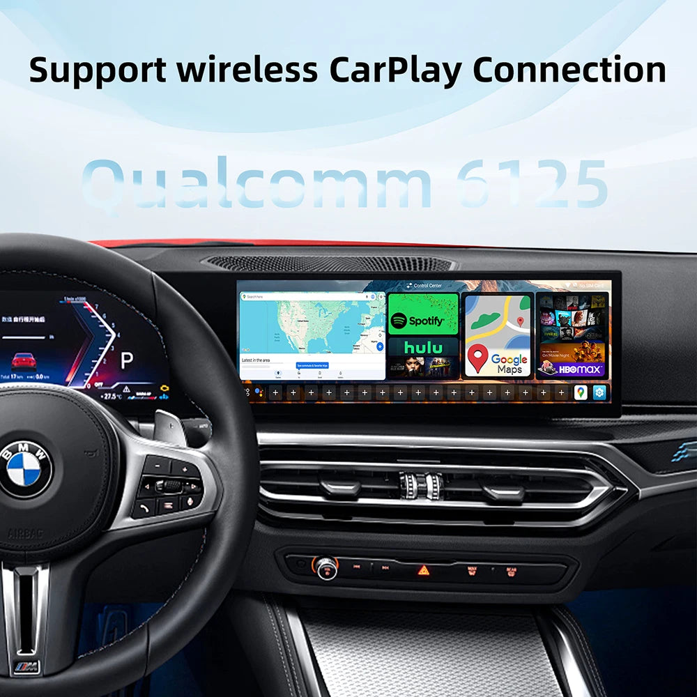 128GB Carplay Ai Box Wireless CarPlay Adapter Android 13 Ai Box QCM 6125 Play Store Netfli | AUTOKITSHOP