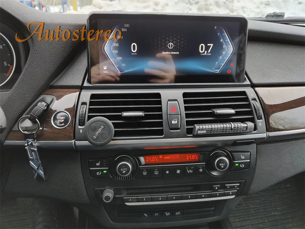 12+256 ID8 Carplay Android 13 For BMW X5 E70 X6 E71 2007-2013 X5M X6M Car Multimedia Playe