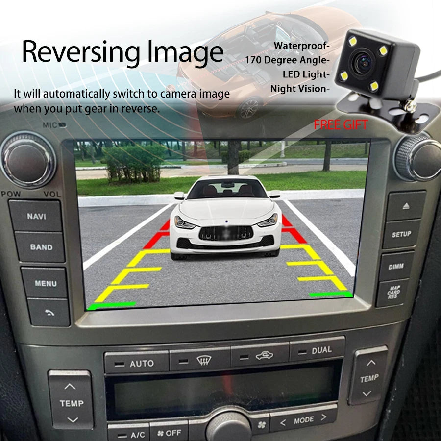 For Toyota AVENSIS 2007 2006 2005 128GB 2Din Android 15 Car Radio Stereo Screen GPS CarPla