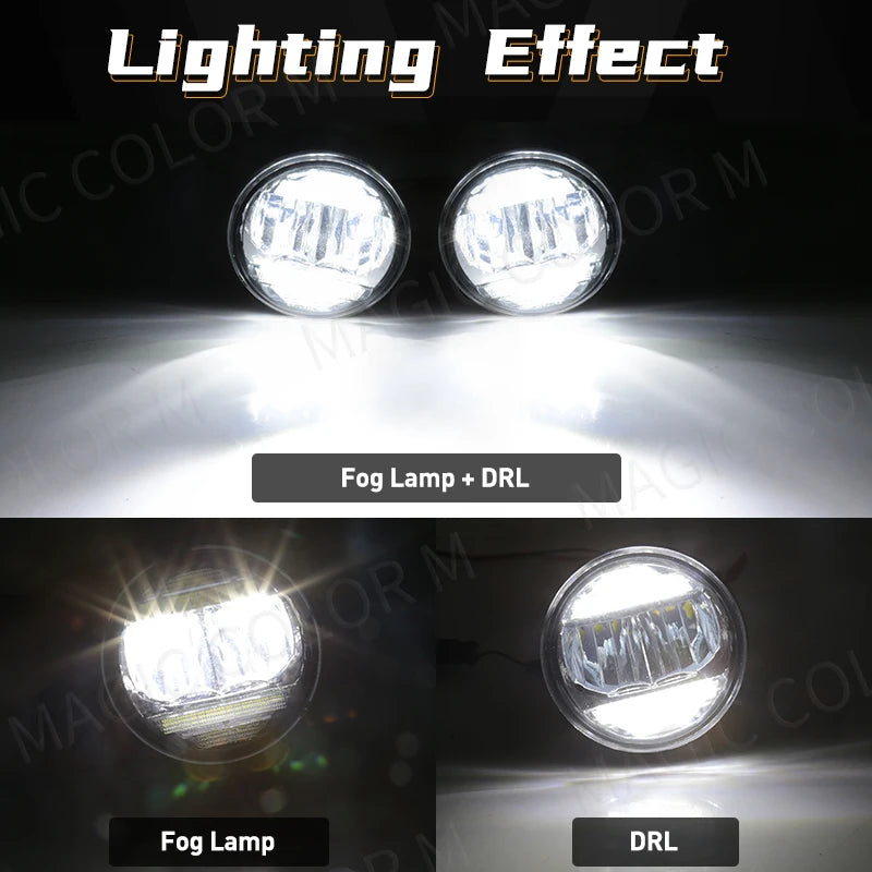 For Nissan Tiida X-Trail Patrol Cube Vampira NV200 LED Fog Lamp + Daytime Running LIghts D | AUTOKITSHOP