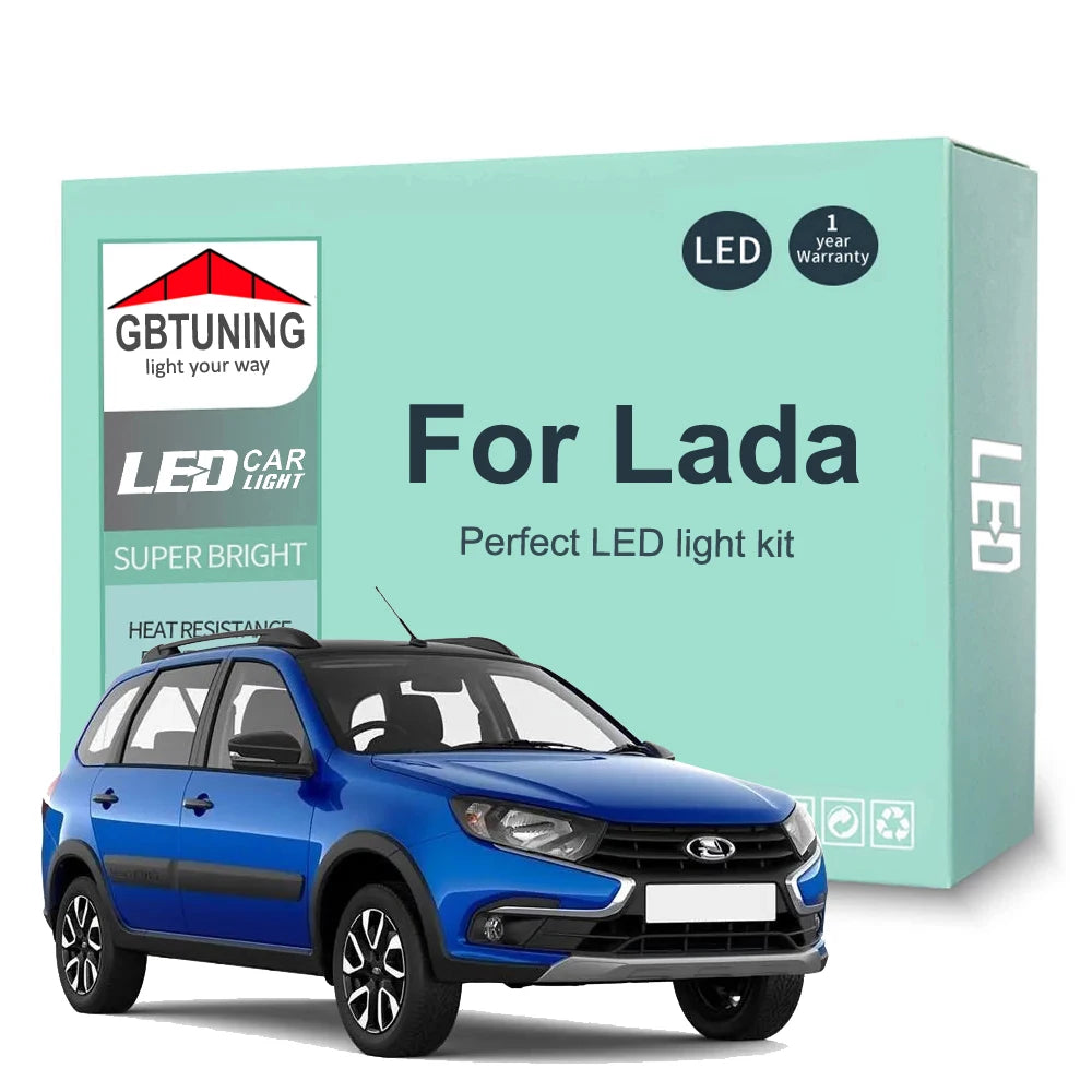 LED Interior Light Kit for Lada Granta Grant Vesta SW Niva Kalina Largus XRAY Priora Samara 110 111 112 - Canbus Erro...