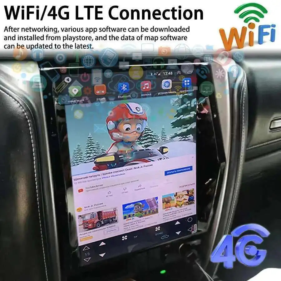 12.1inch Screen For TOYOTA Fortuner HILUX Revo 2016-2022 Car Radio Android 15 Stereo Multi | AUTOKITSHOP
