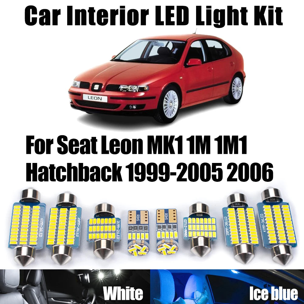 Canbus LED Interior Trunk Dome Map Light For Seat Leon MK1 1M 1M1 Hatchback 1999-2005 2006
