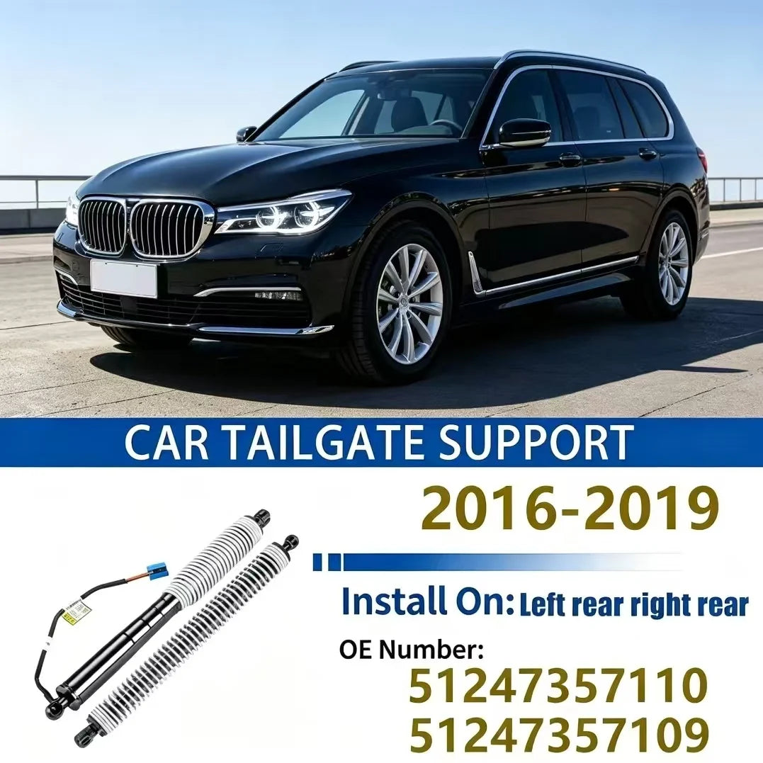 51247357109 51247357110 LH Tailgate Gas Spring Struts RH Rear Tailgate Power Lift Support  | AUTOKITSHOP