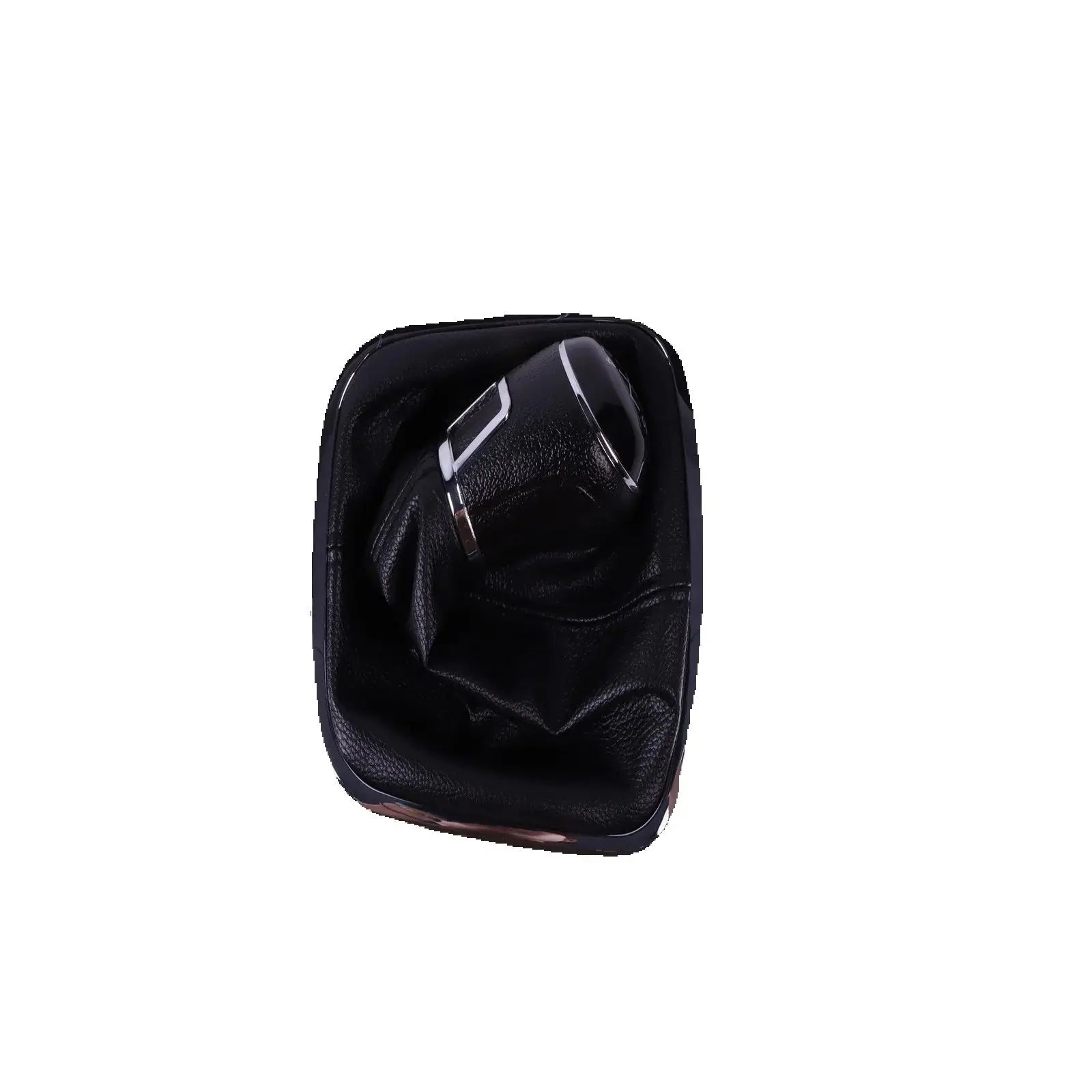 5 Speed Gear Shift Knob Lever Boot Set FOR Polo Vento 2013-2021 Black Leather Car Accessor