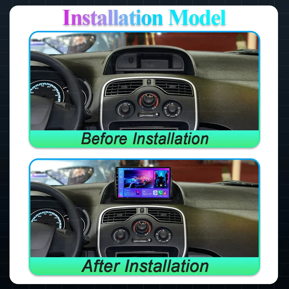 For Renault Kangoo 2008 - 2018 Car Radio Android Multimedia Video Player Gps Carplay Auto  | AUTOKITSHOP