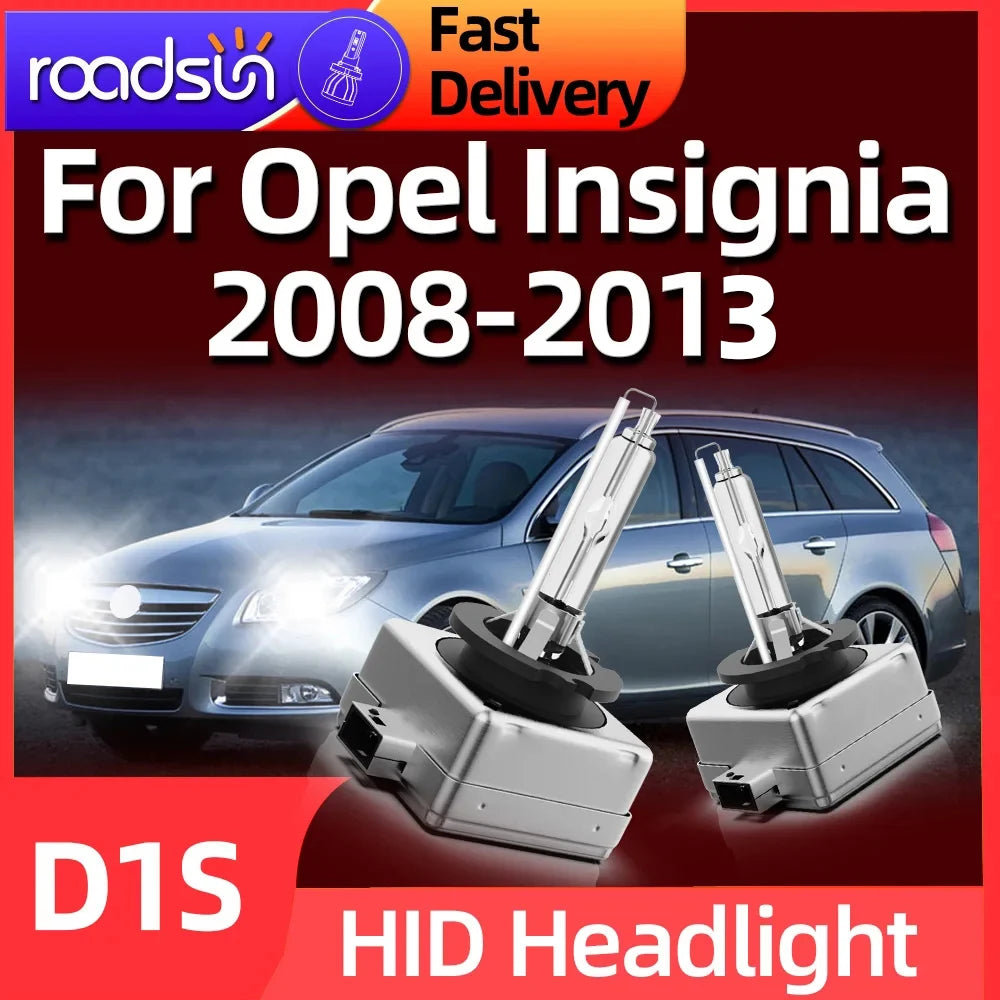 Roadsun HID Headlight D1S 6000K/8000K Xenon Bulb Car Accessories For Opel Insignia 2008 20