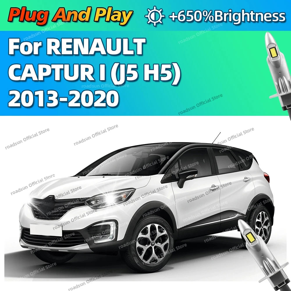 2/4Pcs 160W LED Headlight Bulbs CSP Chips H1 6000K Car Lights 12V For RENAULT CAPTUR I J5