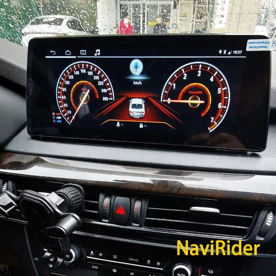 8+128GB Qled Screen Android 14 12.3Inch For BMW X5 F15 2014-2016 Auto Car Radio Wireless C | AUTOKITSHOP