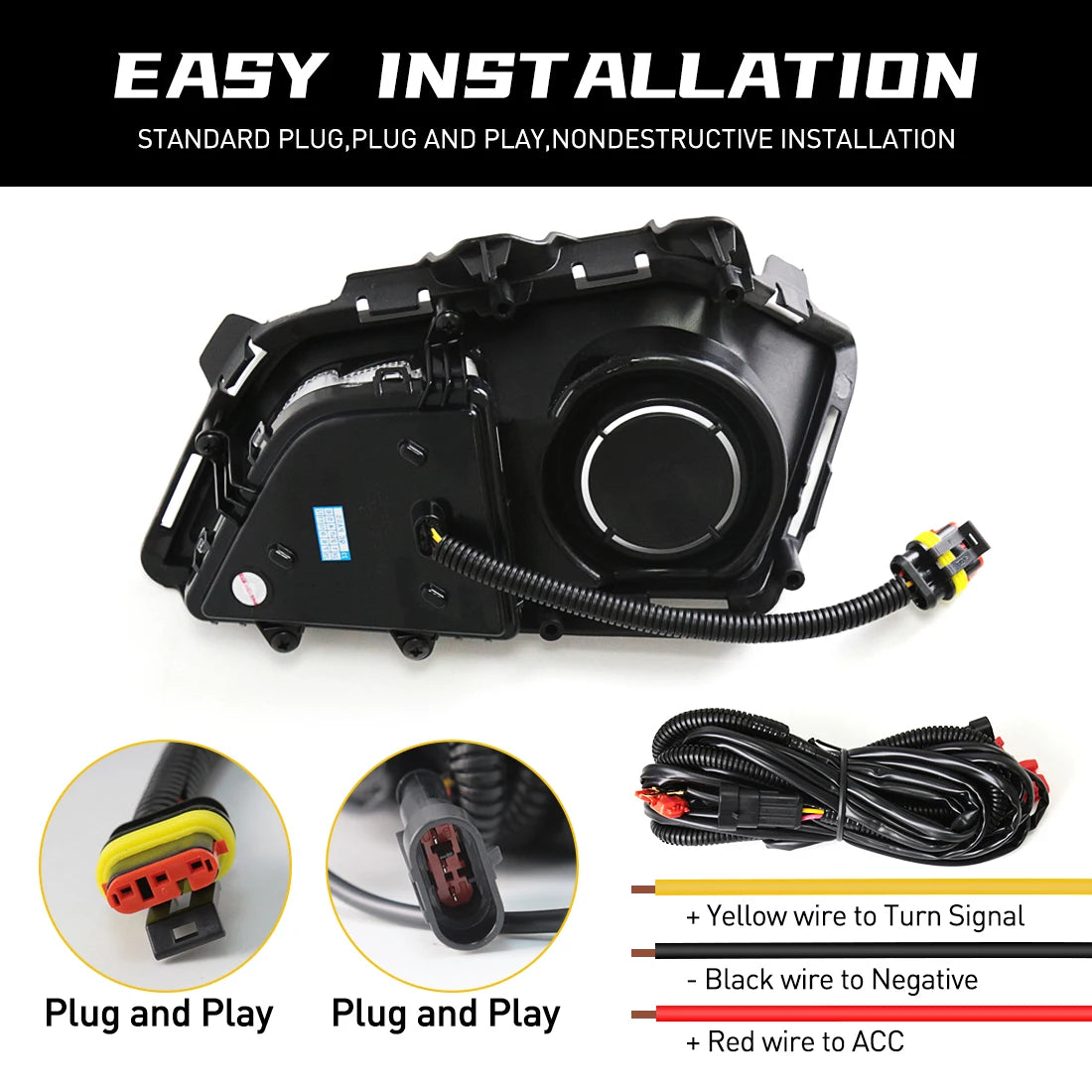 DLAA Led Fog Lamp DRL For Toyota Yaris Ativ Vios 2022 2023 Daytime Running Lights Front Bu | AUTOKITSHOP