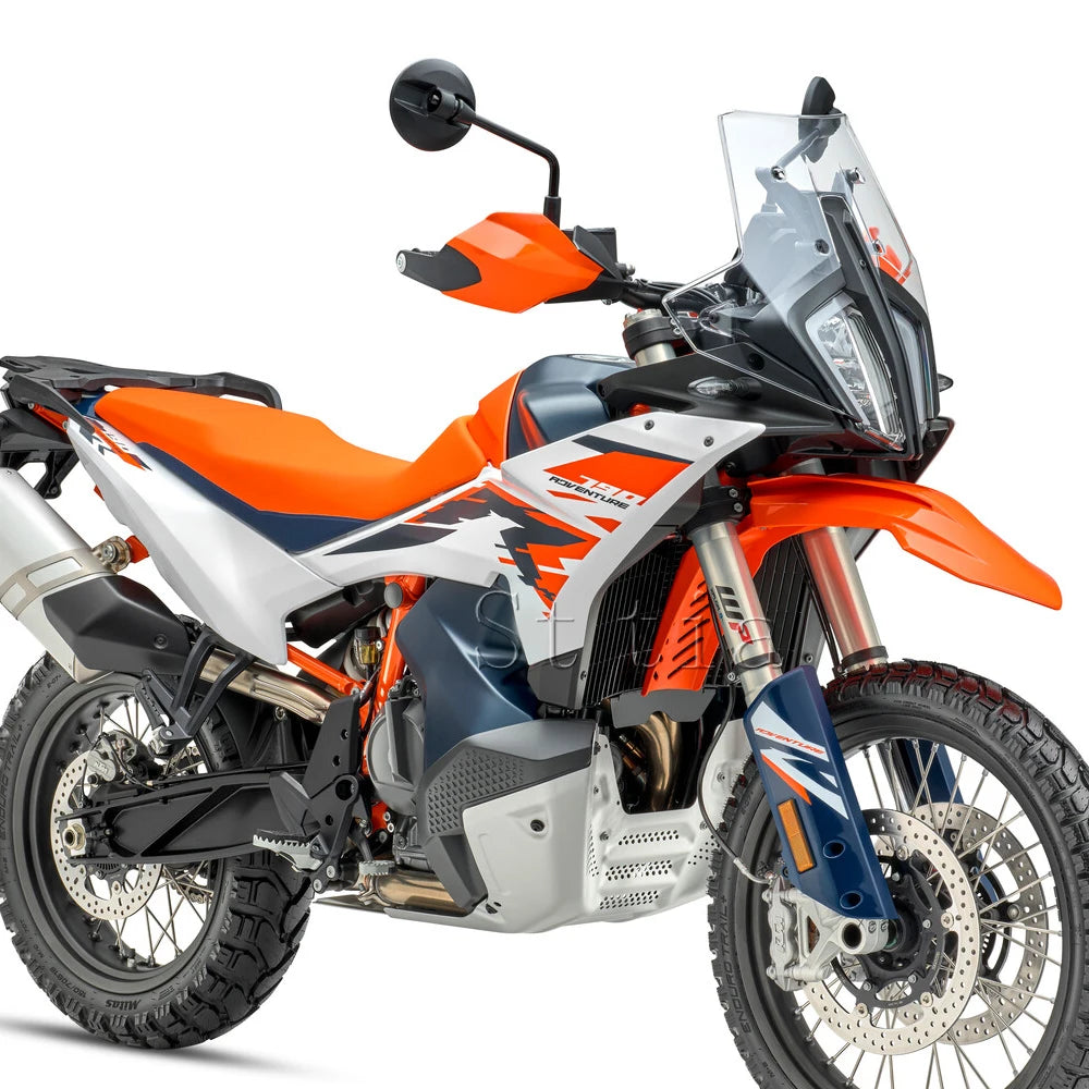 For 890 790 ADV Adventure R Rally 2023-2025 Motorcycle Acrylic Rally Windshield Wind Deflector S - Automotive LED Light