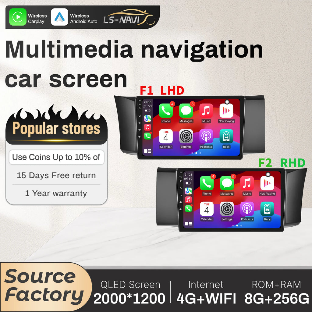 9 inch Car Radio For Toyota GT86 GT 86 Subaru BRZ 2012-2016 Android 14 4G Wireless Bluetoo