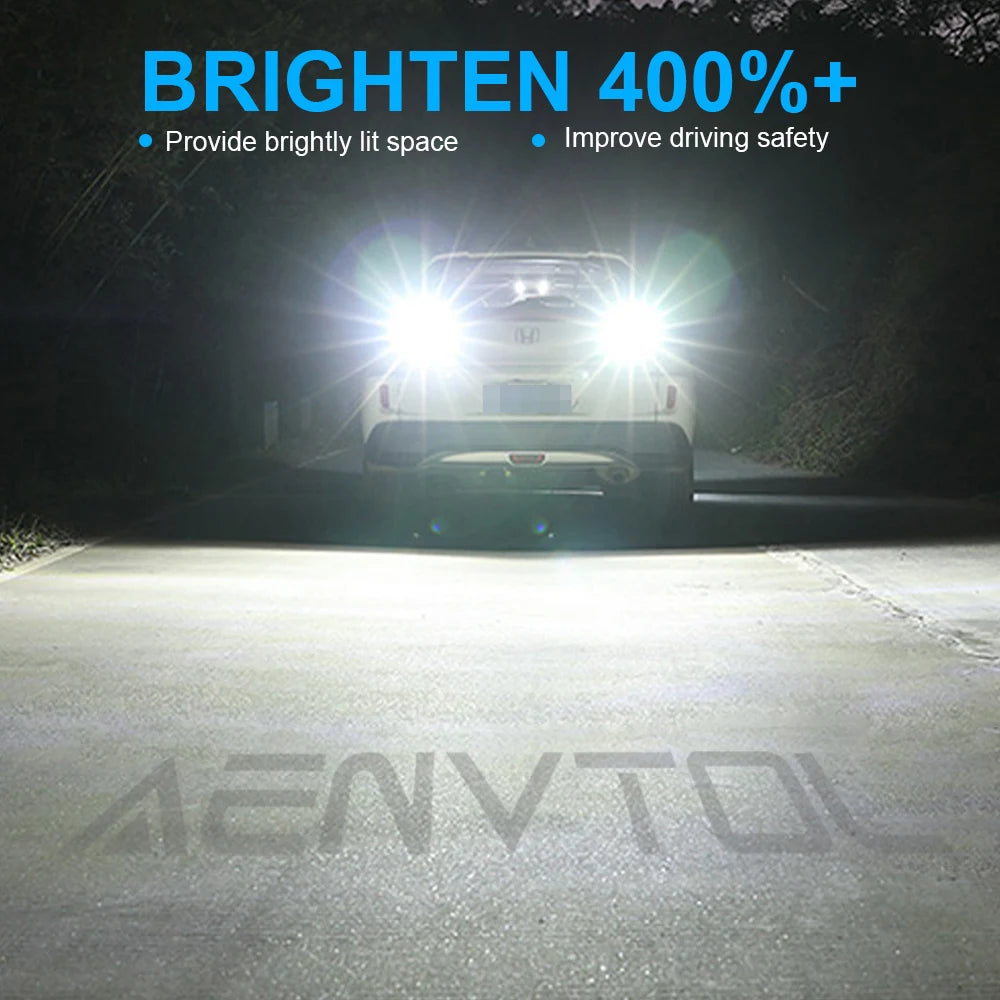 2-Piece LED Interior Light Kit for AENVTOL 2pcs Canbus S25 1156 BA15S P21W LED Bulbs Backup Rev - Canbus Error-Free B...