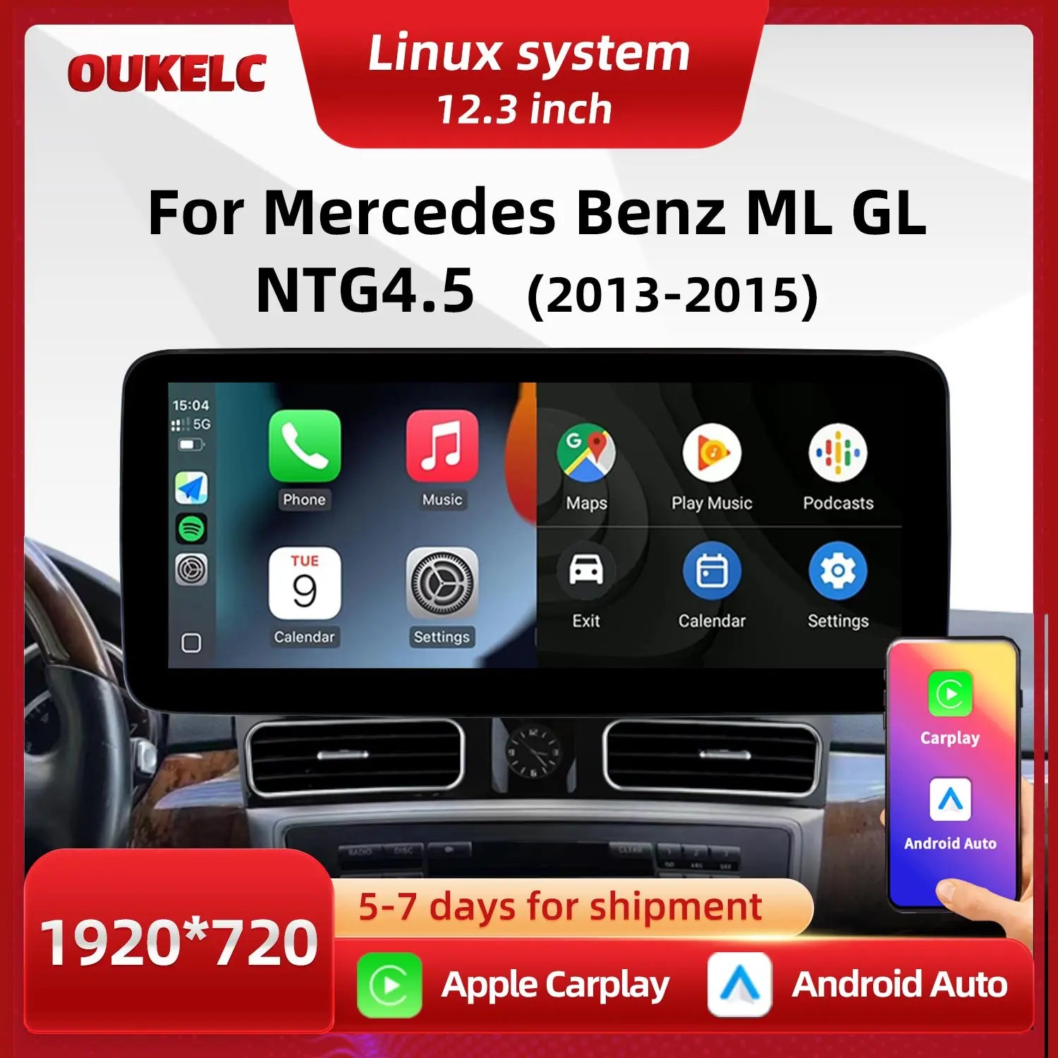 LED Interior Light Kit for Mercedes NTG4 - Canbus Error-Free Interior Bulbs