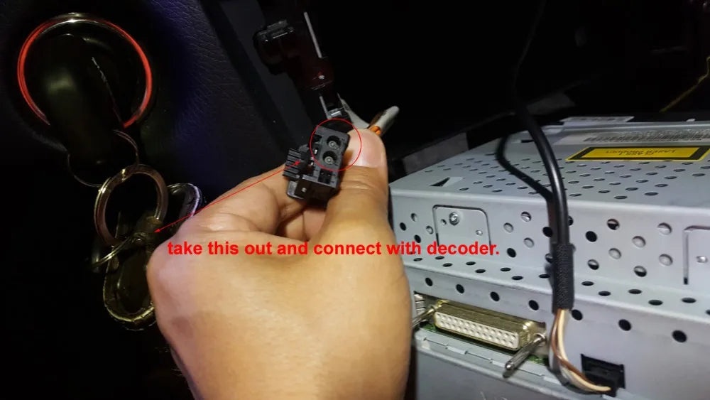 Car Stereo Radio Optical Fiber Decoder Most Box For Benz B200 ML SL SLK R350 C W203 CLK W2